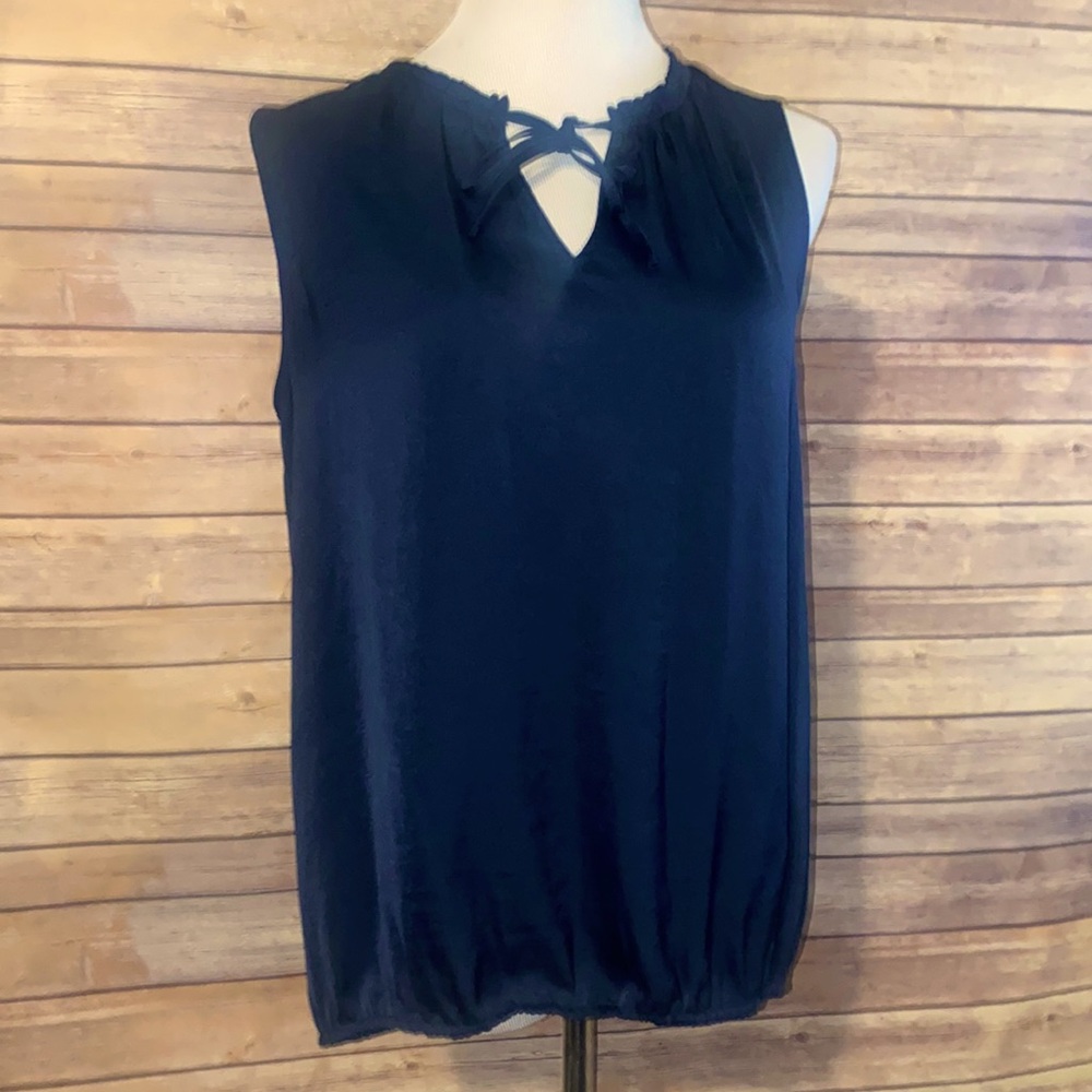 NWT Stitch Fix 41 Hawthorn Sleeveless Tie Neck Blouse